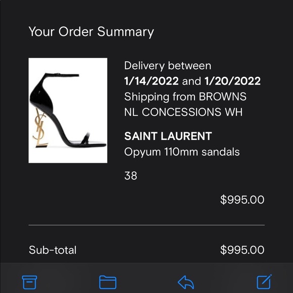 SOLD Saint Laurent- Opyum 110mm YSL heel sandals - Picture 14 of 14
